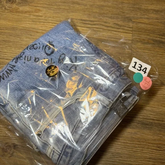 Vintage 90's Laundry Shelli Segal Graffiti Doodle
Print Straight Leg Jeans Sz 6 - Picture 12 of 12